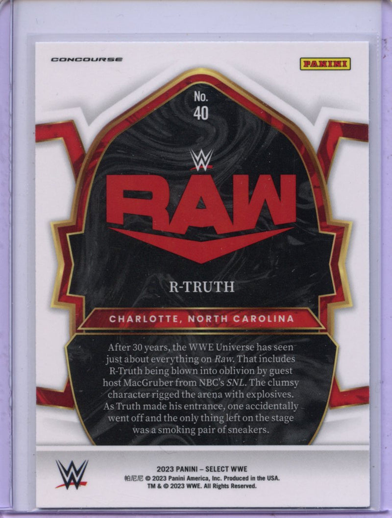 2023 Panini Select WWE R-Truth Concourse