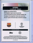 2025-26 Topps Finest UEFA Club Comps Raphinha Hologlow Variations