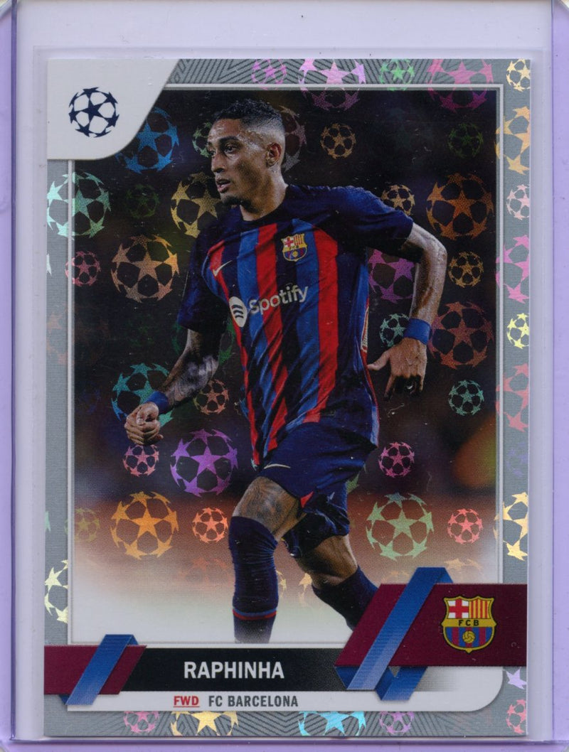 2022-23 Topps UEFA Club Competitions Raphinha Starball Foil