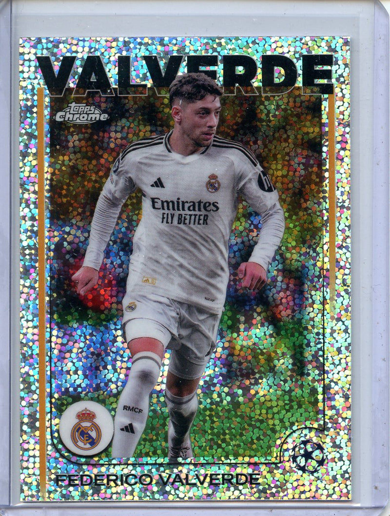 2024-25 Topps Chrome UEFA Club Comps Federico Valverde Speckle