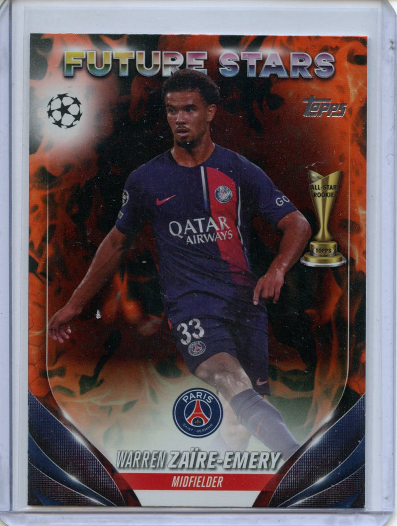 2023-24 Topps UEFA CC Warren Zaire-Emery Inferno Foil
