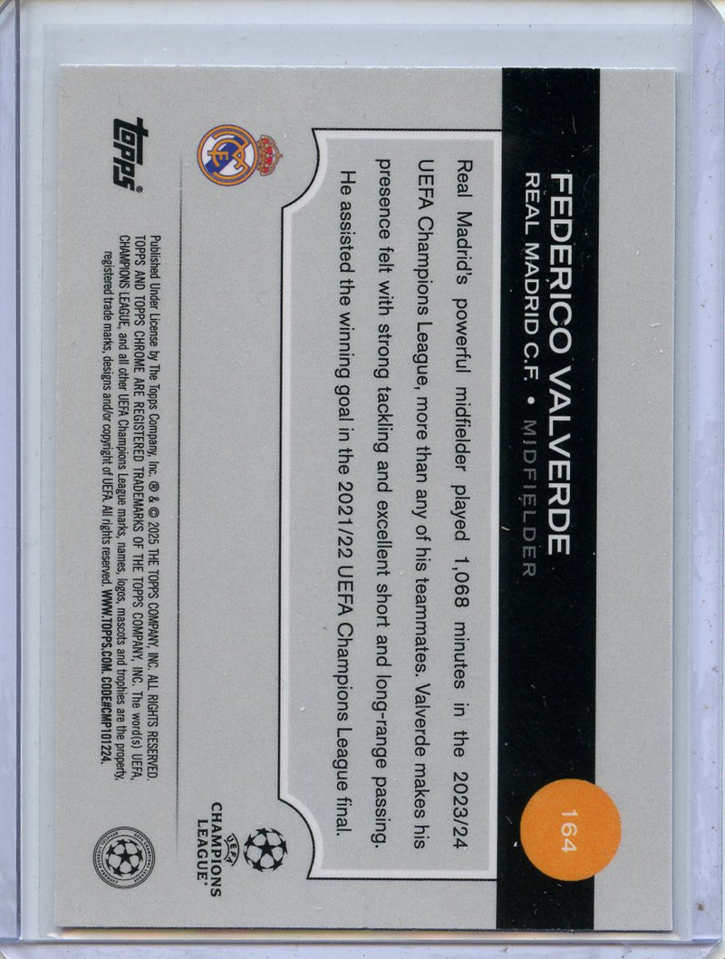 2024-25 Topps Chrome UEFA Club Comps Federico Valverde Speckle