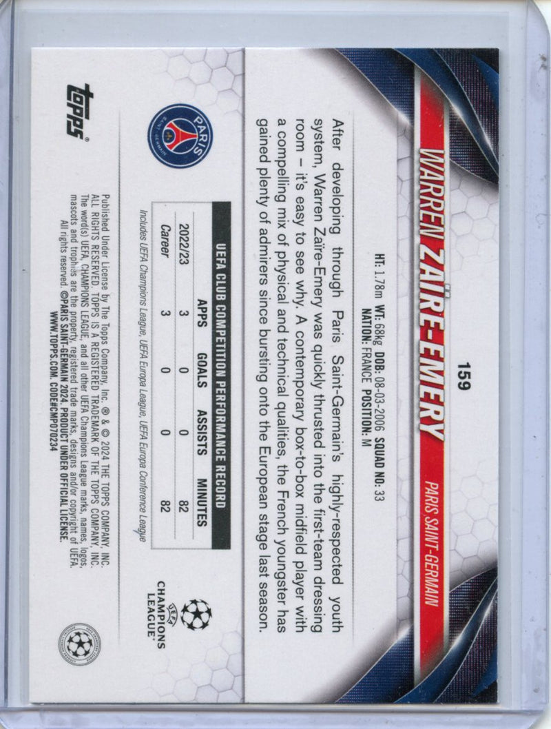 2023-24 Topps UEFA CC Warren Zaire-Emery Inferno Foil