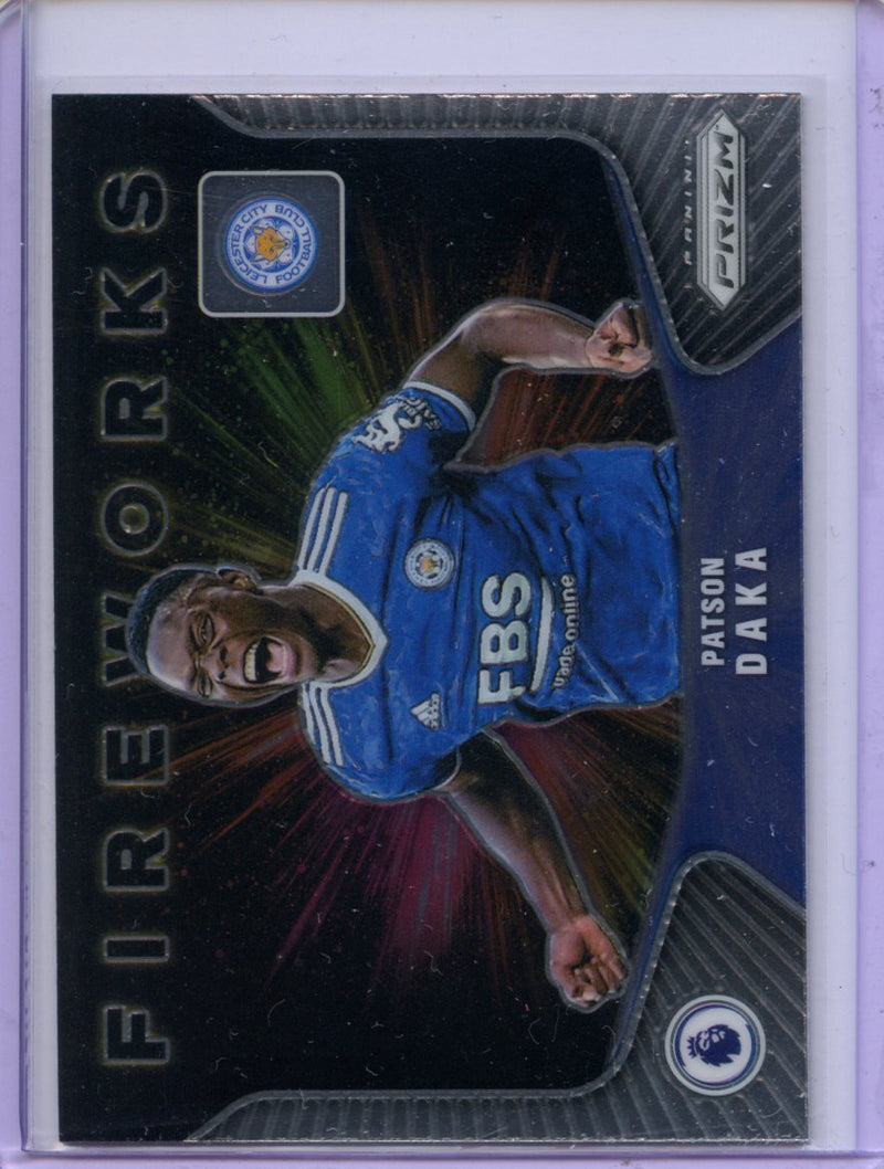 2021-22 Prizm Premier League Patson Daka Fireworks