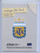 2025 Topps Focus Argentina Rodrigo De Paul Snapshots Shutter Speed