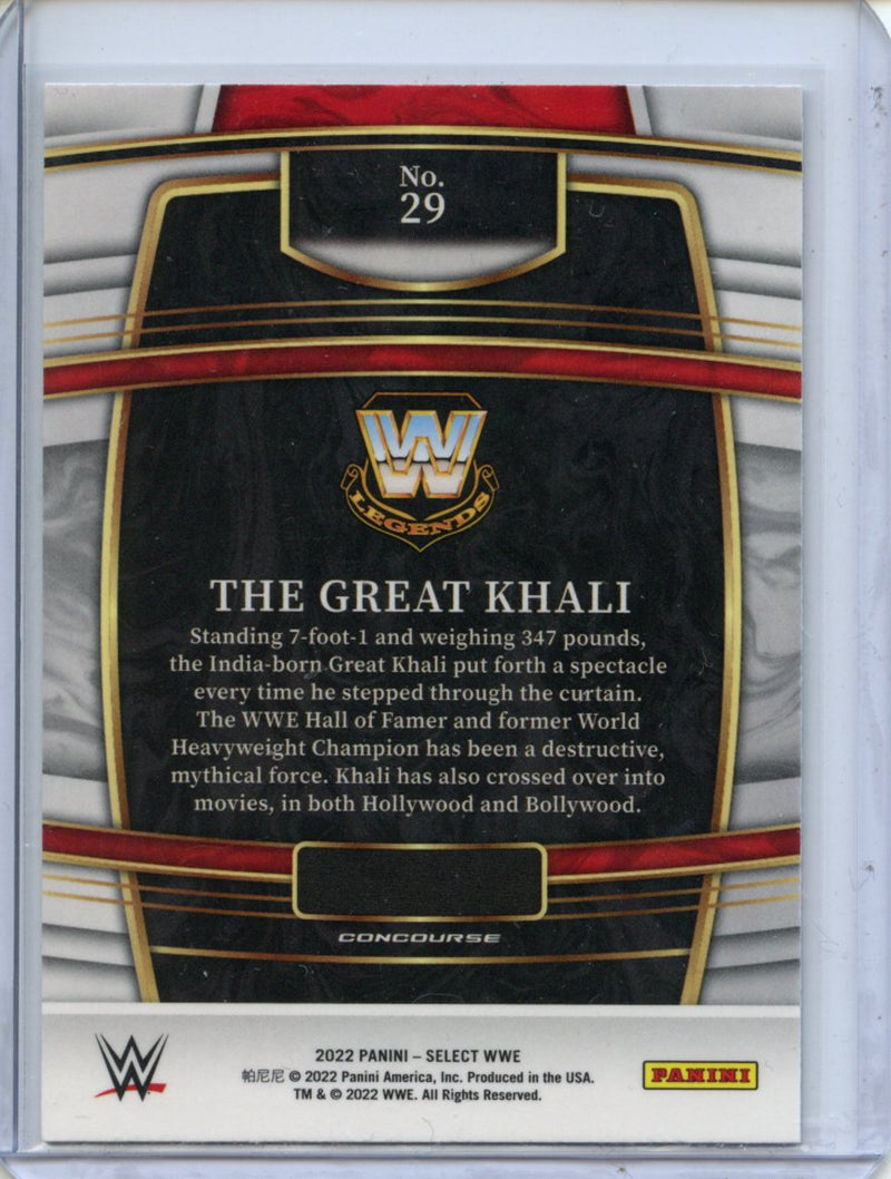 2022 Panini Select WWE The Great Khali Concourse