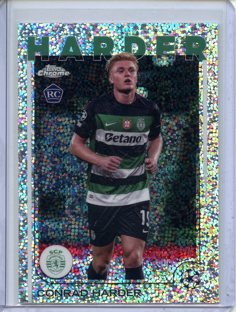 2024-25 Topps Chrome UEFA Club Comps Conrad Harder Speckle