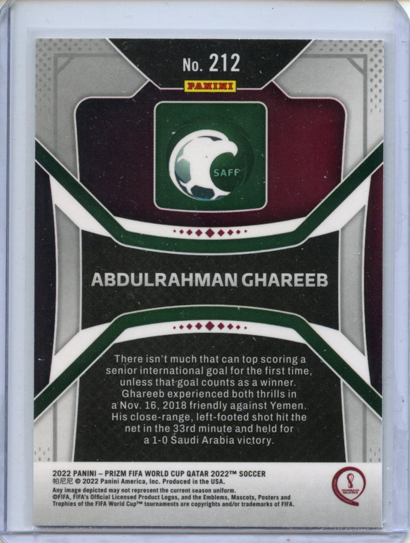 2022 Panini Prizm FIFA World Cup Qatar Abdulrahman Ghareeb