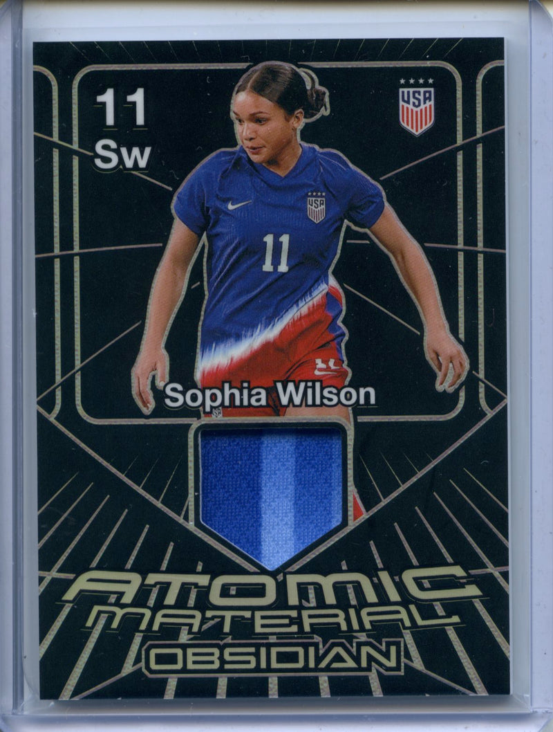 2024-25 Obsidian Soccer Sophia Wilson Atomic Material 83/125