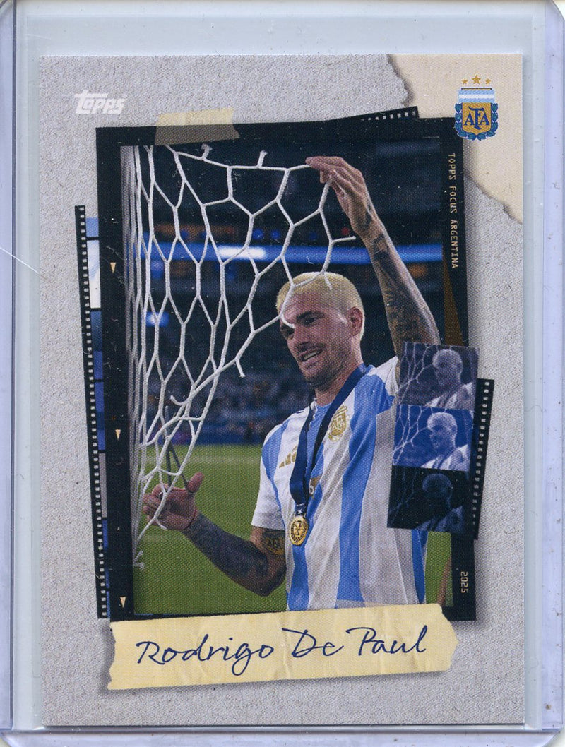 2025 Topps Focus Argentina Rodrigo De Paul Snapshots