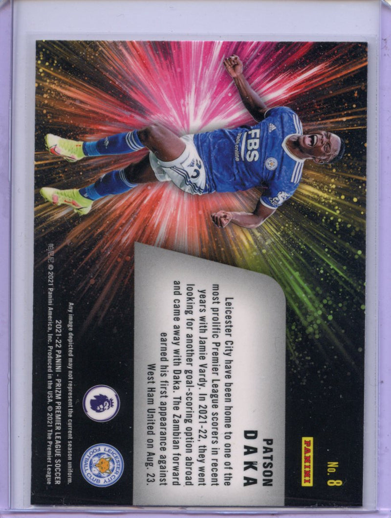 2021-22 Prizm Premier League Patson Daka Fireworks