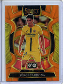 2025-26 Panini Select La Liga Sergi Cardona Terrace Orange 70/75