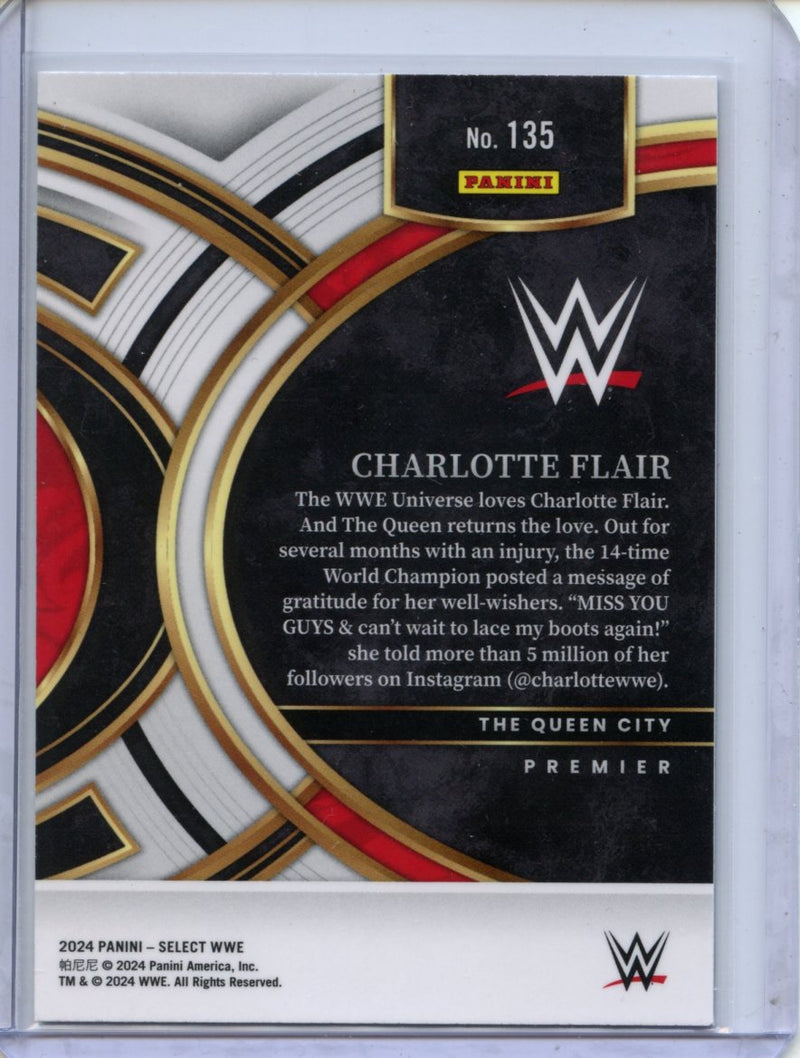 2024 Panini Select WWE Charlotte Flair Premier Level