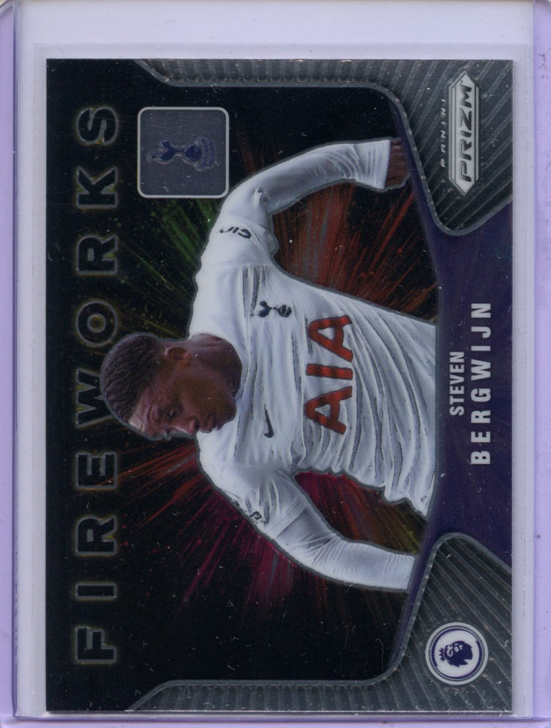 2021-22 Prizm Premier League Steven Bergwijn Fireworks