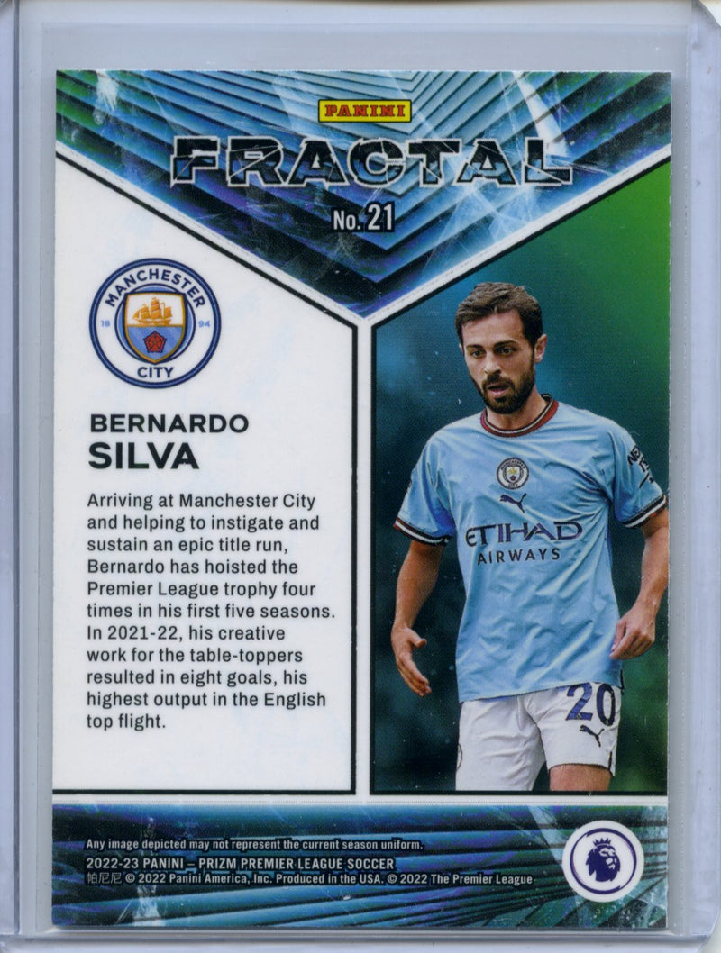 2022-23 Panini Prizm Premier League Bernardo Silva Fractal