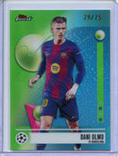 2025-26 Topps Finest UEFA Club Comps Dani Olmo Green 29/75