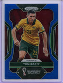 2022 Panini Prizm FIFA World Cup Qatar Tom Rogic Blue Prizm 107/299