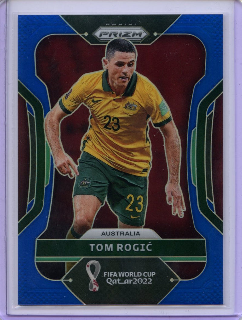2022 Panini Prizm FIFA World Cup Qatar Tom Rogic Blue Prizm 107/299