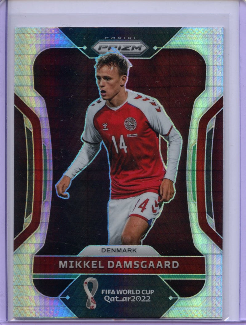 2022 Panini Prizm FIFA World Cup Qatar Mikkel Damsgaard Hyper Prizm