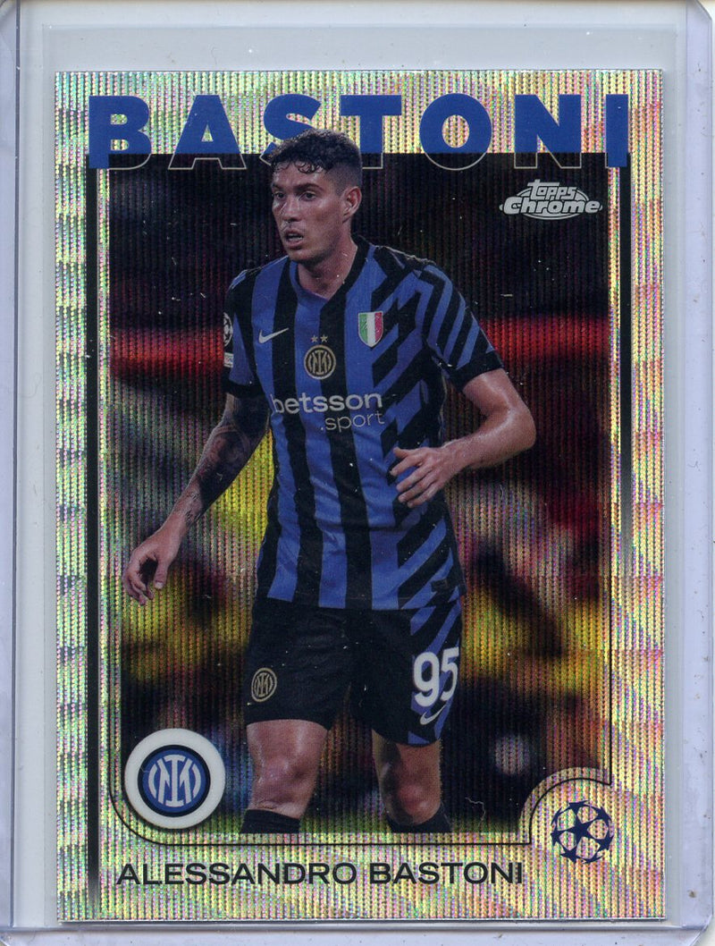 2024-25 Topps Chrome UEFA Club Comps Alessandro Bastoni Wave