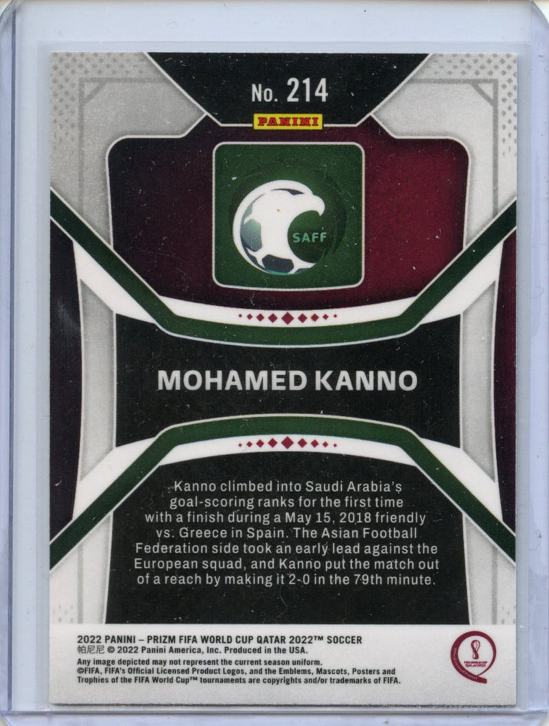 2022 Panini Prizm FIFA World Cup Qatar Mohamed Kanno