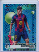 2025-26 Topps Finest UEFA Club Comps Guille Fernandez Blue Checkerboard 47/99