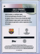 2025-26 Topps Finest UEFA Club Comps Guille Fernandez Blue Checkerboard 47/99