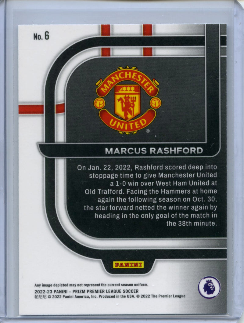 2022-23 Panini Prizm Premier League Marcus Rashford Scorers Club