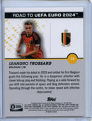 2023-24 Topps Pristine Road To Euro Leandro Trossard