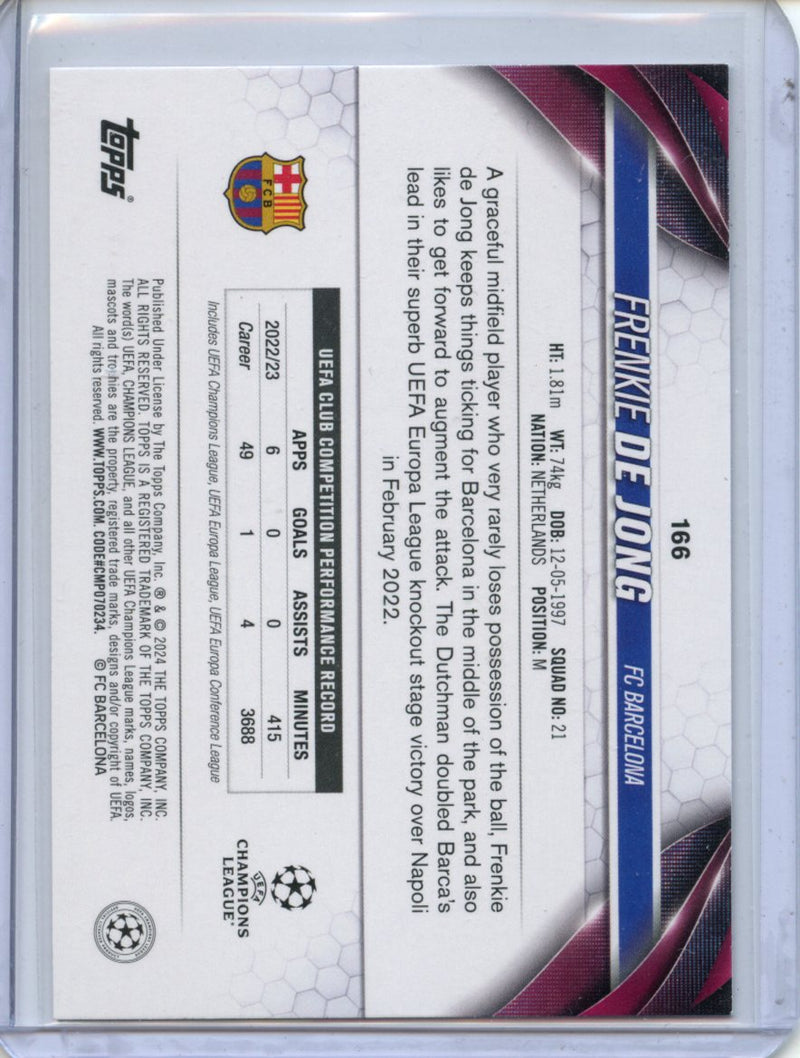 2023-24 Topps UEFA CC Frenkie De Jong Inferno Foil