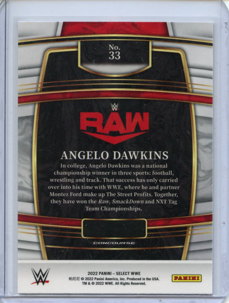 2022 Panini Select WWE Angleo Dawkins Concourse