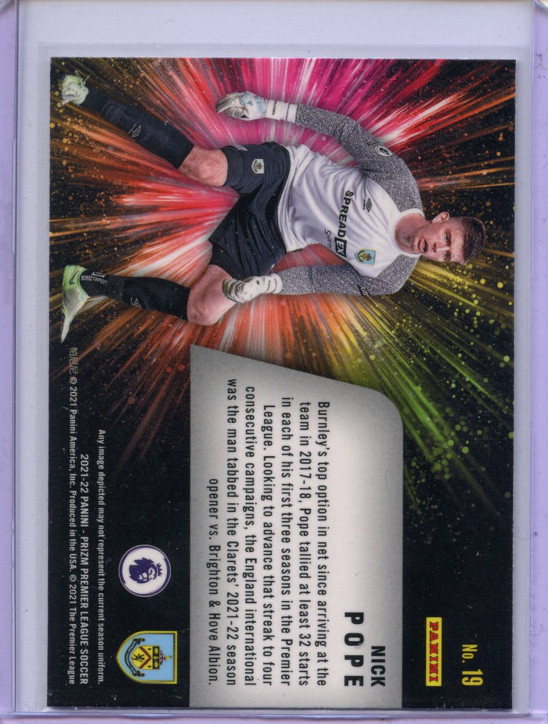 2021-22 Prizm Premier League Nick Pope Fireworks