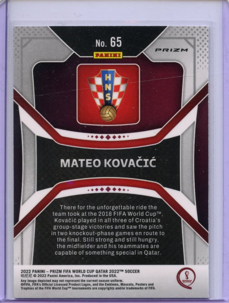 2022 Panini Prizm FIFA World Cup Qatar Mateo Kovacic Silver Prizm
