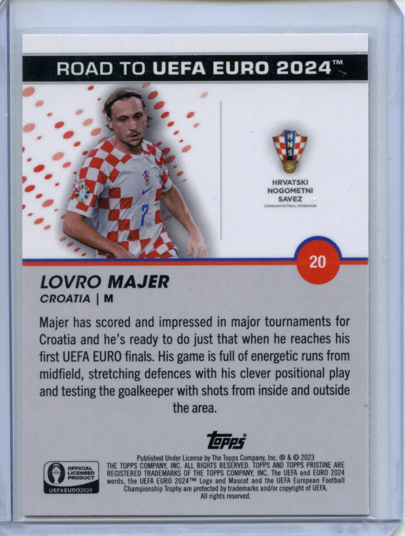 2023-24 Topps Pristine Road To Euro Lovro Majer