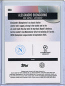 2025-26 Topps Finest UEFA Alessandro Buongiorno