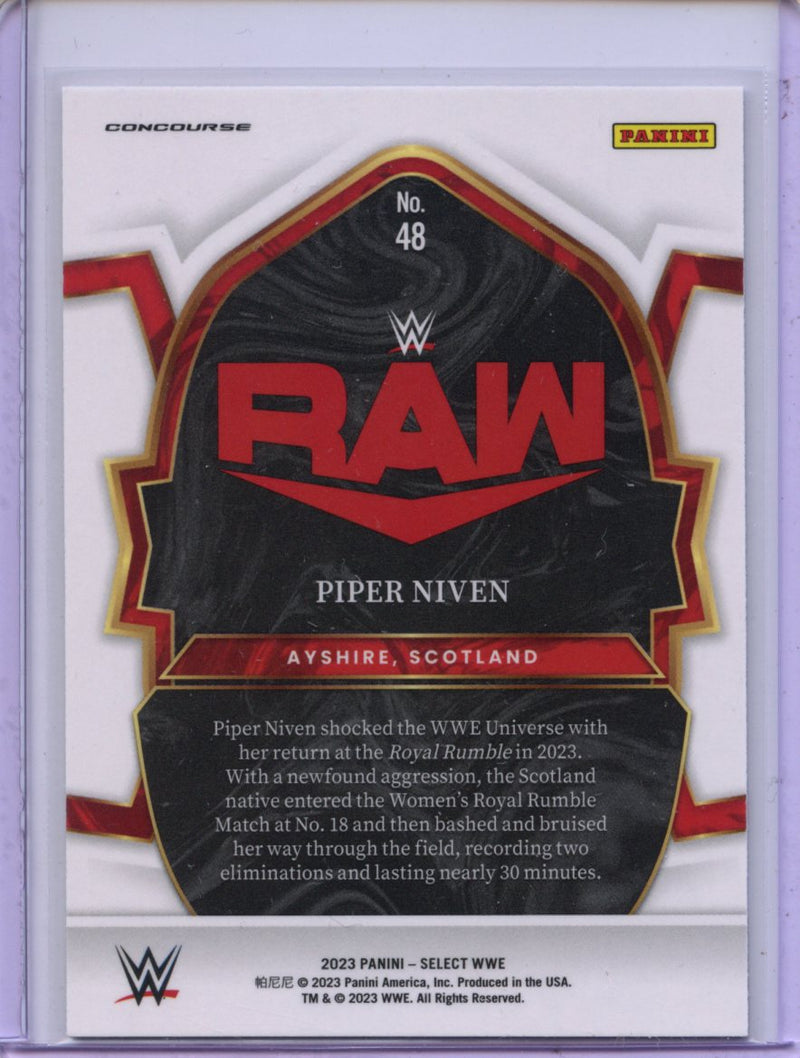 2023 Panini Select WWE Piper Niven Concourse