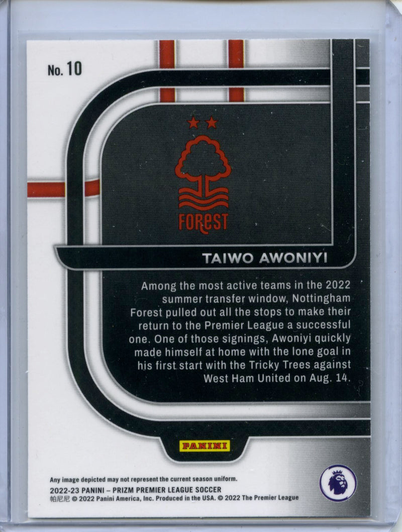 2022-23 Panini Prizm Premier League Taiwo Awoniyi Scorers Club