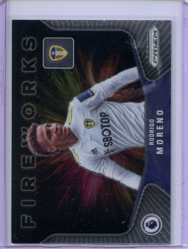 2021-22 Prizm Premier League Rodrigo Moreno Fireworks