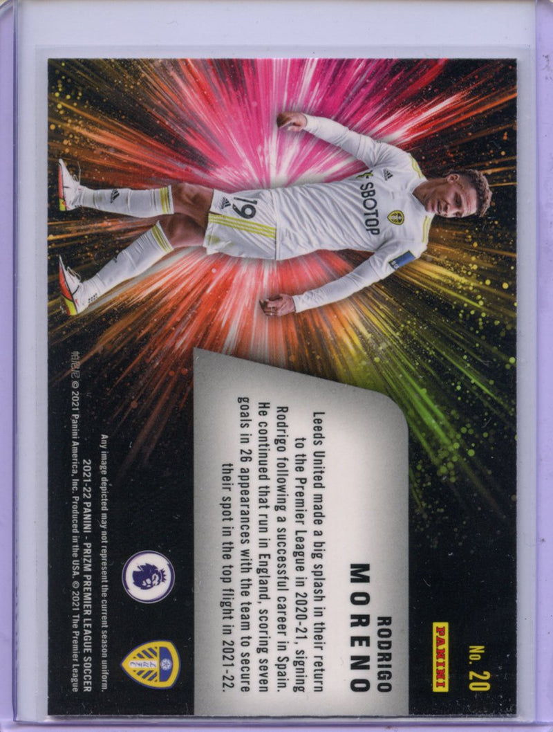 2021-22 Prizm Premier League Rodrigo Moreno Fireworks