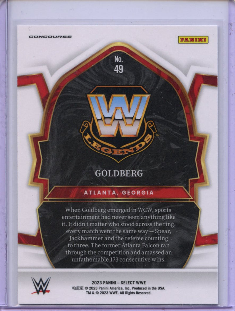 2023 Panini Select WWE Goldberg Concourse