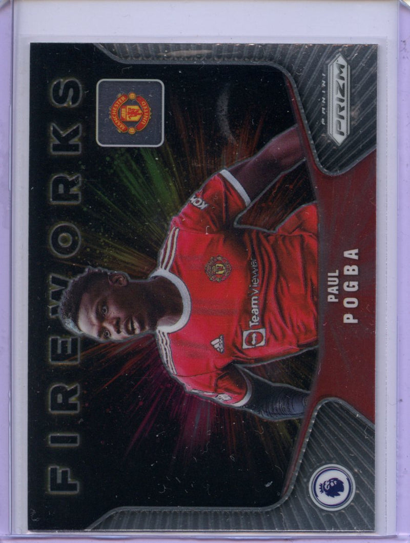 2021-22 Prizm Premier League Paul Pogba Fireworks