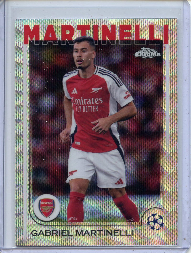 2024-25 Topps Chrome UEFA Club Comps Gabriel Martinelli Wave