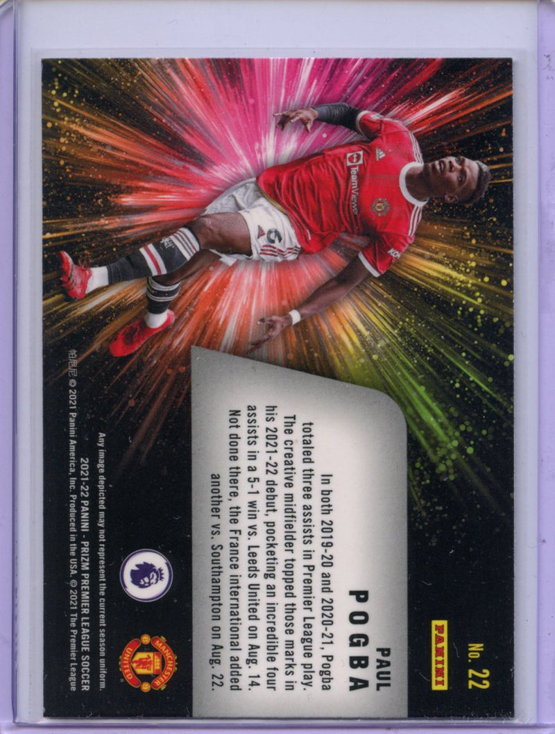 2021-22 Prizm Premier League Paul Pogba Fireworks