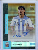 2026 Topps Argentina Team Set Sergio Aguero First Team Autographs Gold Foil 4/50