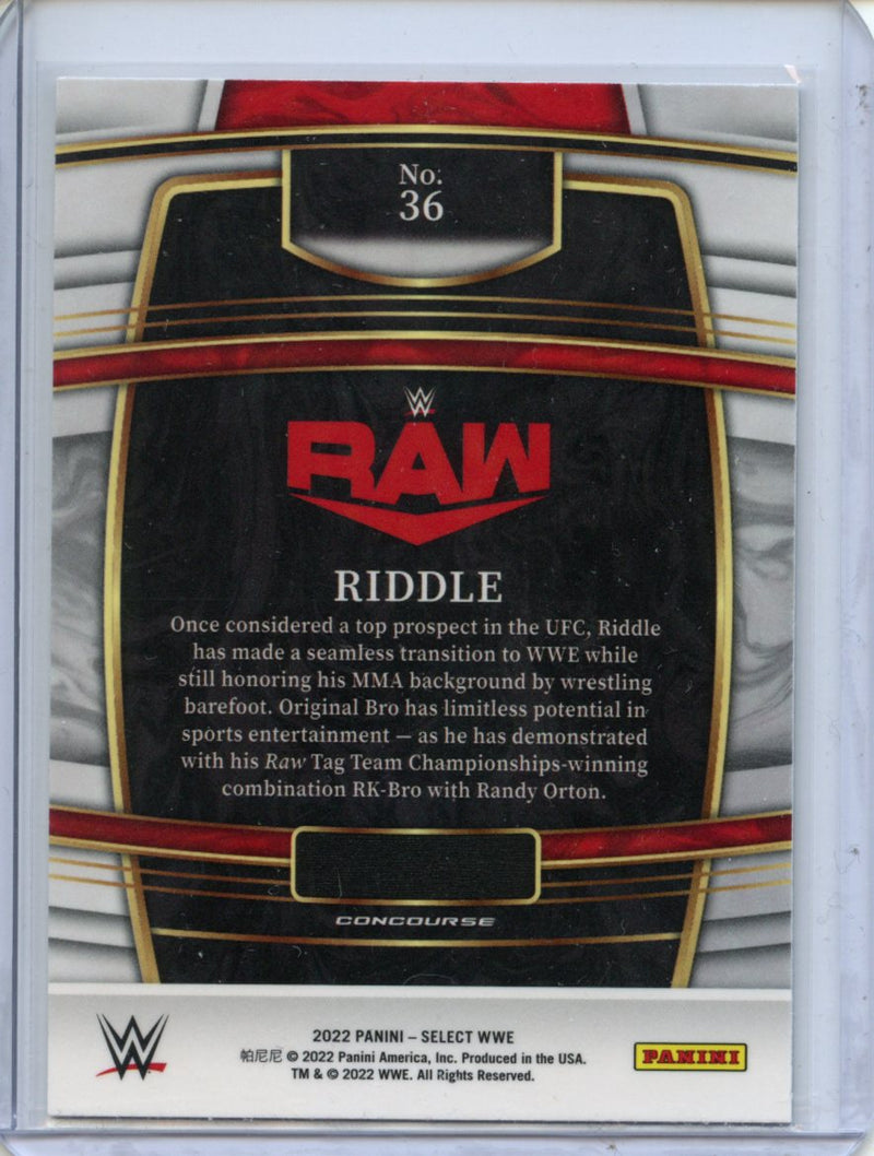 2022 Panini Select WWE Riddle Concourse