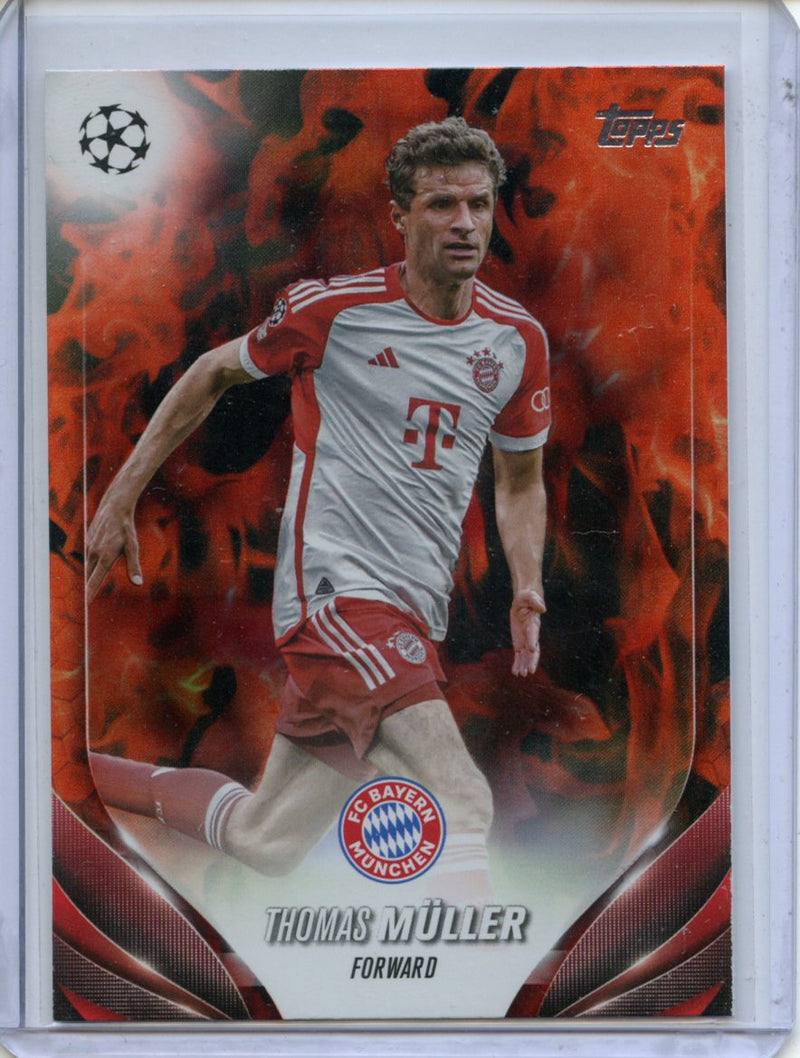 2023-24 Topps UEFA CC Thomas Muller Inferno Foil