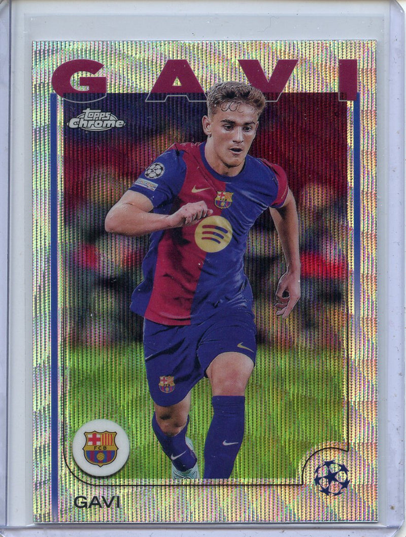 2024-25 Topps Chrome UEFA Club Comps Gavi Wave