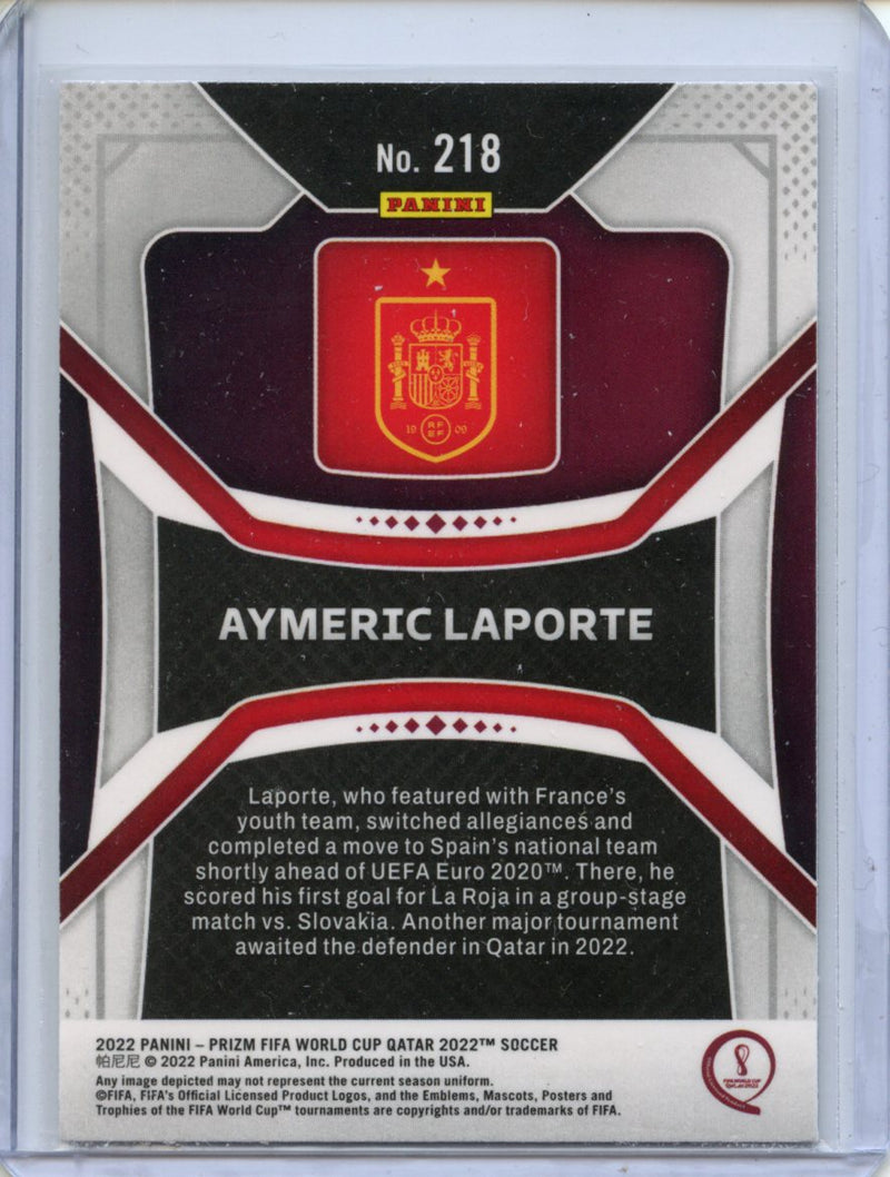 2022 Panini Prizm FIFA World Cup Qatar Aymeric Laporte