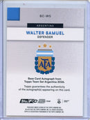 2026 Topps Argentina Team Set Walter Samuel First Team Autographs Gold Foil 15/50