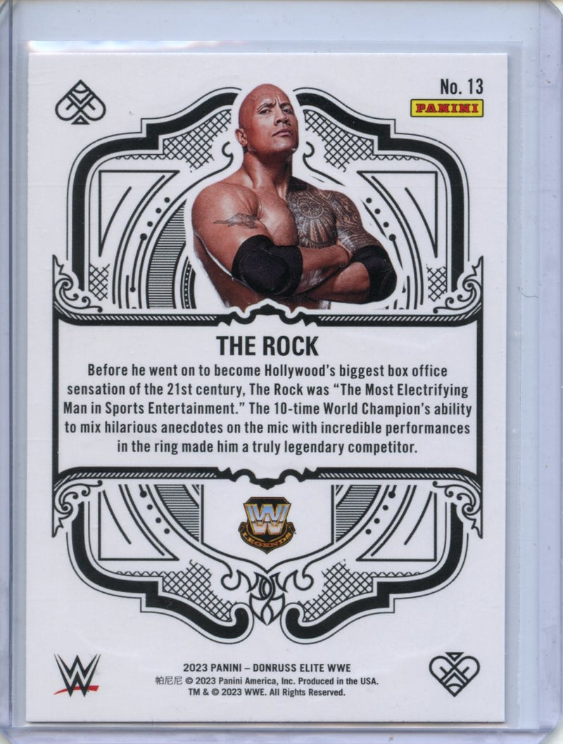 2023 Panini Donruss Elite WWE The Rock Elite Deck